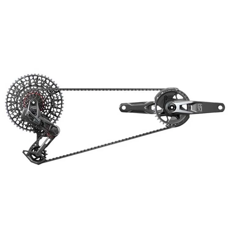 SRAM X0 T-type Eagle V2 Axs Fahrradkomponentengruppe, Black, 175mm 32t, 10-25t