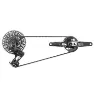 SRAM X0 T-type Eagle V2 Axs Fahrradkomponentengruppe, Black, 175mm 32t, 10-25t