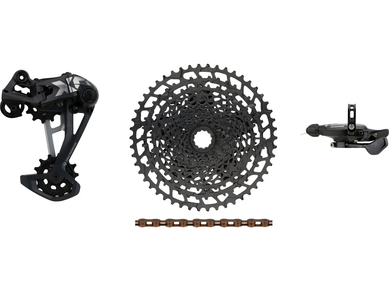 SRAM X01 Eagle 1x12-fach E-Bike Upgrade-Kit mit Kassette für Shimano, Schwarz, 11-50 SRAM X01 Eagle 1x12-fach E-Bike Upgrade-Kit mit Kassette für Shimano, Schwarz, 11-50