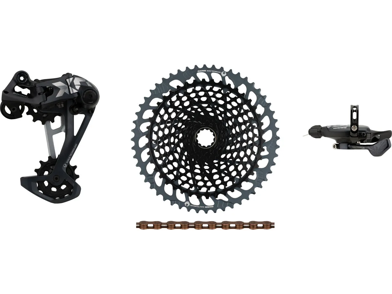 SRAM X01 Eagle 1x12-fach E-Bike Upgrade-Kit mit Kassette, Schwarz, 10-52 SRAM X01 Eagle 1x12-fach E-Bike Upgrade-Kit mit Kassette, Schwarz, 10-52