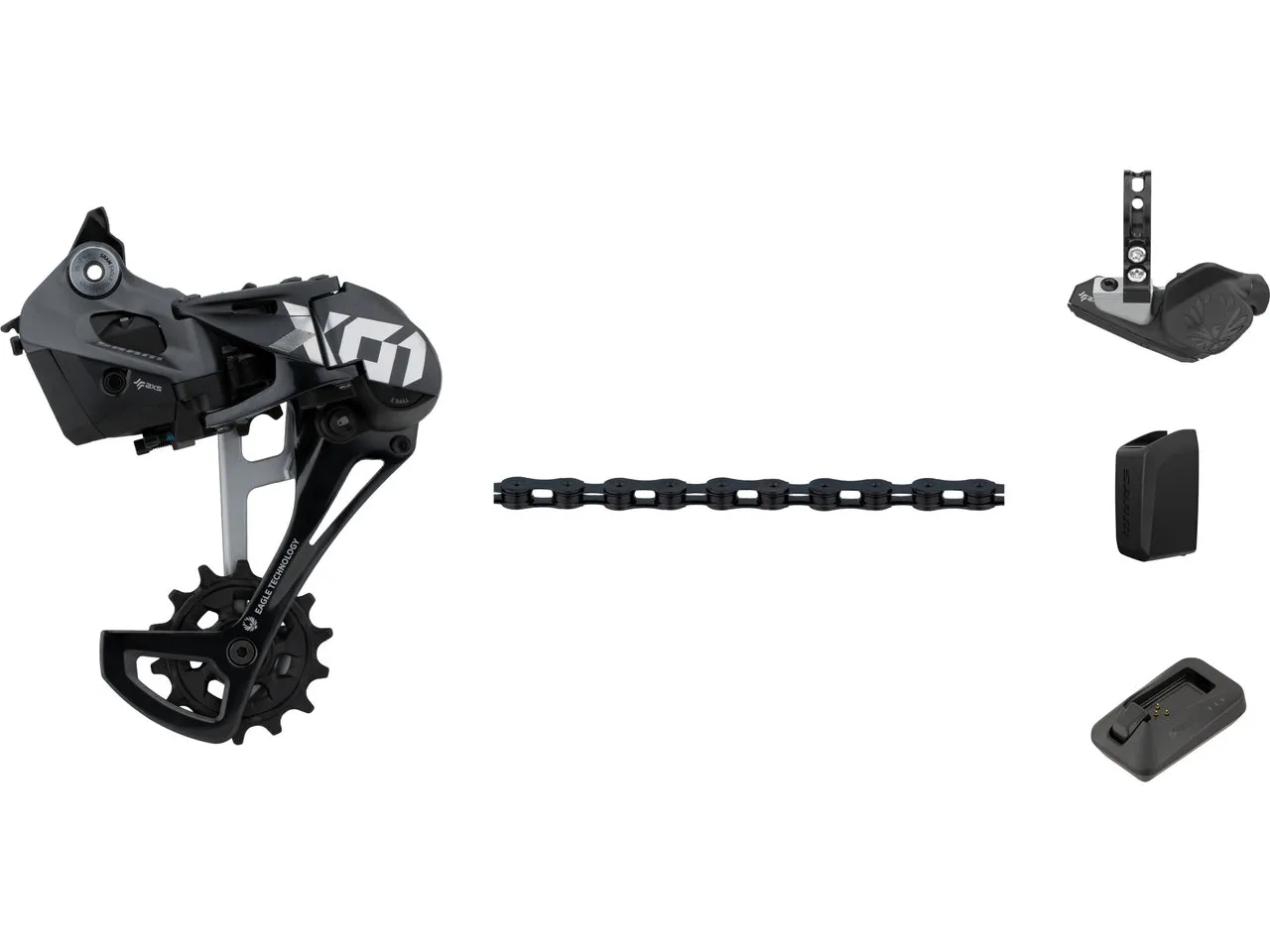SRAM X01 Eagle AXS 1x12-fach Upgrade-Kit, Grau, 12 fach SRAM X01 Eagle AXS 1x12-fach Upgrade-Kit, Grau, 12 fach