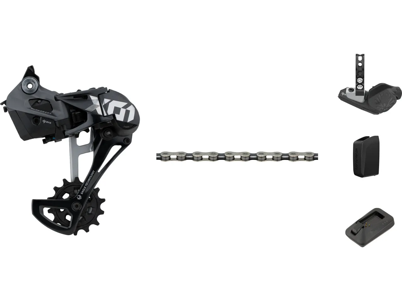 SRAM X01 Eagle AXS 1x12-fach Upgrade-Kit, Grau, 12 fach SRAM X01 Eagle AXS 1x12-fach Upgrade-Kit, Grau, 12 fach