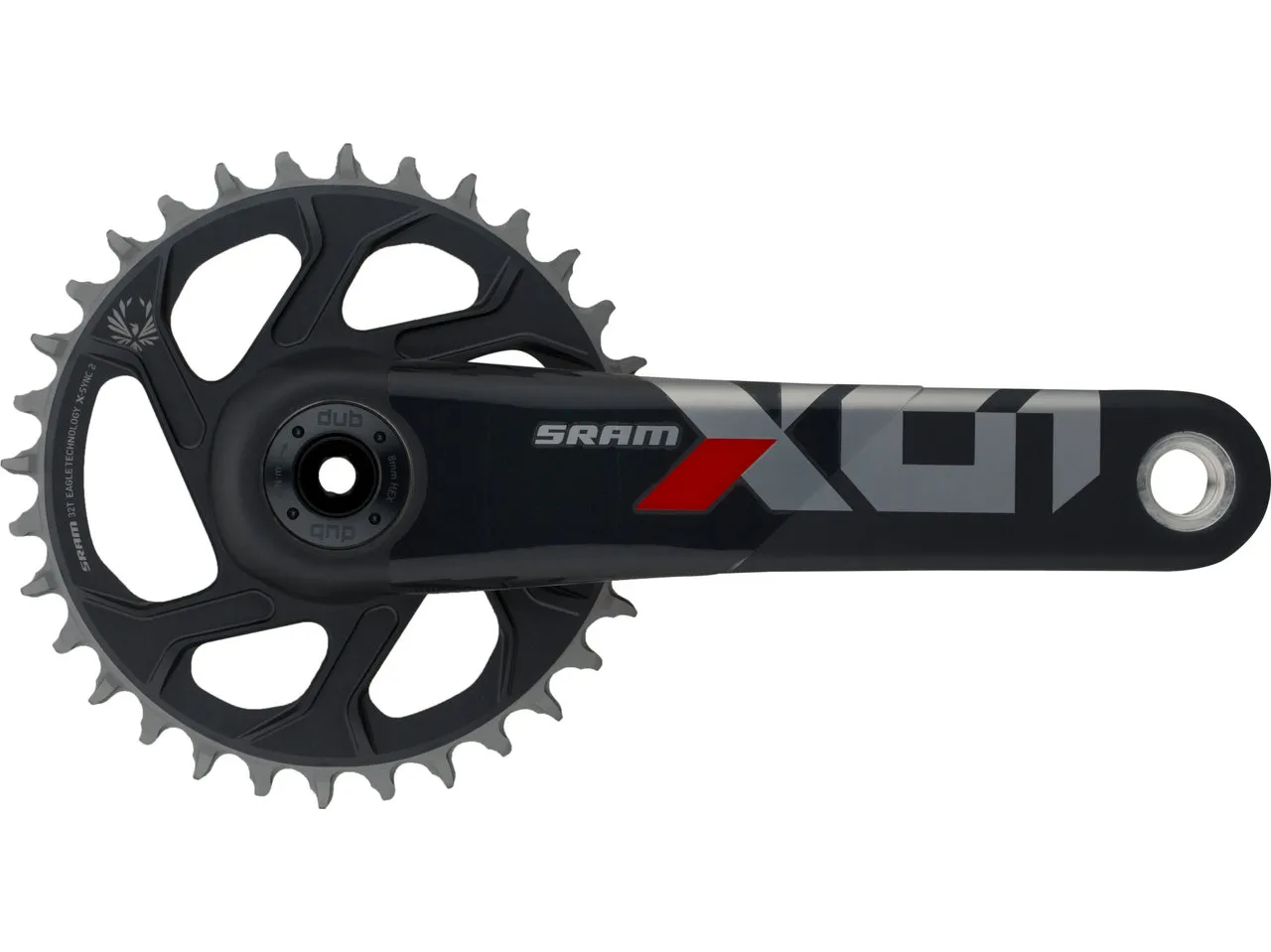 SRAM X01 Eagle Boost DUB DM 12-fach Carbon Kurbelgarnitur