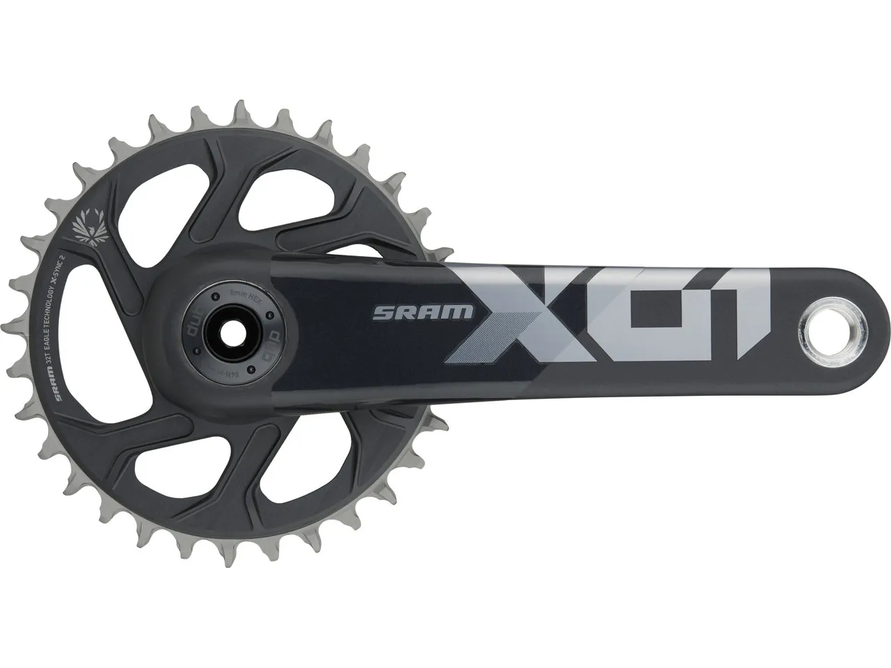 SRAM X01 Eagle CL55 DUB DM 12-fach Carbon Kurbelgarnitur SRAM X01 Eagle CL55 DUB DM 12-fach Carbon Kurbelgarnitur