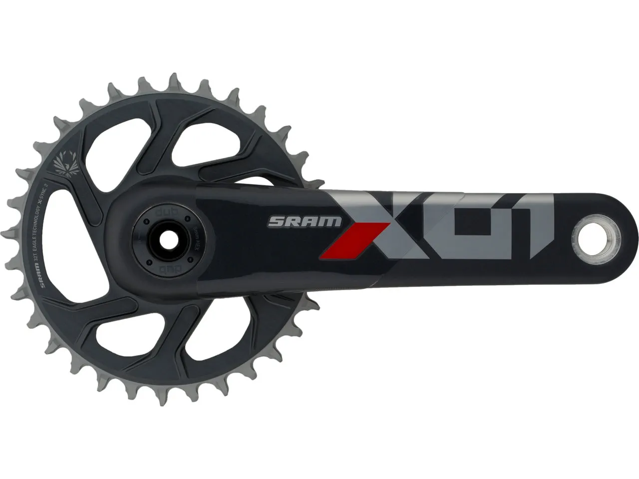 SRAM X01 Eagle DUB DM 12-fach Carbon Kurbelgarnitur