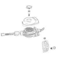 SRAM X01 Eagle Right Red Shift Lever Trigger Cover Kit Abdeckkappe SRAM X01 Eagle Right Red Shift Lever Trigger Cover Kit Abdeckkappe