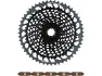 SRAM X01 Eagle XG-1295 Kassette + Eagle Kette 12-fach Verschleißset, Schwarz, 10-52