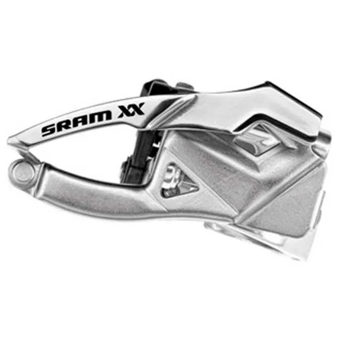 SRAM Xx Low Clamp 31.8 & 34.9 Umwerfer, Silver, 2 x 10s SRAM Xx Low Clamp 31.8 & 34.9 Umwerfer, Silver, 2 x 10s