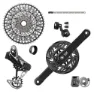 SRAM Xx T-type Eagle E-mtb 104bcd Transmission Axs Fahrradkomponentengruppe, Black, 10-52t