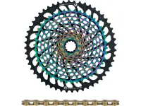 SRAM XX1 Eagle XG-1299 Kassette + PC XX1 Eagle Kette 12-fach Verschleißset SRAM XX1 Eagle XG-1299 Kassette + PC XX1 Eagle Kette 12-fach Verschleißset