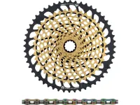 SRAM XX1 Eagle XG-1299 Kassette + PC XX1 Eagle Kette 12-fach Verschleißset SRAM XX1 Eagle XG-1299 Kassette + PC XX1 Eagle Kette 12-fach Verschleißset