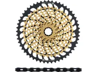 SRAM XX1 Eagle XG-1299 Kassette + PC XX1 Eagle Kette 12-fach Verschleißset SRAM XX1 Eagle XG-1299 Kassette + PC XX1 Eagle Kette 12-fach Verschleißset