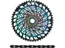 SRAM XX1 Eagle XG-1299 Kassette + PC XX1 Eagle Kette 12-fach Verschleißset, Schwarz/bunt, 10-52