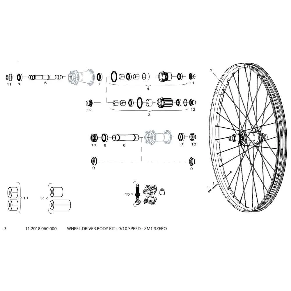 SRAM Zm1 3zero Freilaufkörper, Black, 9-10s SRAM Zm1 3zero Freilaufkörper, Black, 9-10s