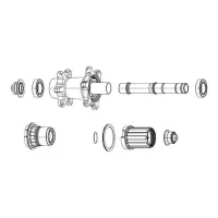 SRAM Zm2 Hinterradnabenachse SRAM Zm2 Hinterradnabenachse
