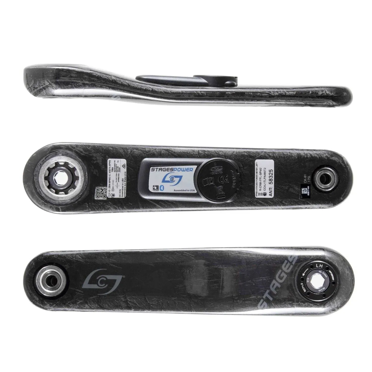 Stages Cycling Leistungsmesser Linker Kurbelarmset Carbon for SRAM GXP Road