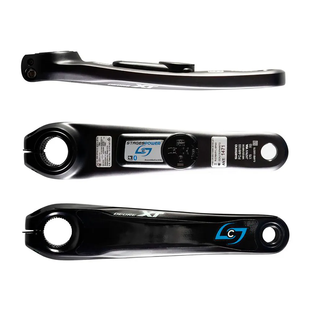 Stages Cycling Stages L Shimano Xt 8100/8120 Kurbel Mit Leistungsmesser, Grey / black, 180mm Stages Cycling Stages L Shimano Xt 8100/8120 Kurbel Mit Leistungsmesser, Grey / black, 180mm