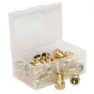 Stans Presta To Schrader Ventiladapter 25 Einheiten, Silver, One Size