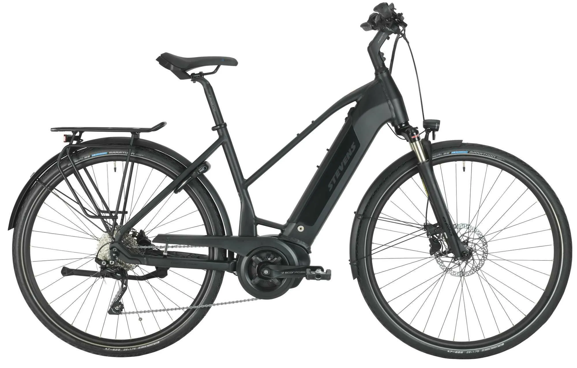 Stevens E-Lavena PT5 Lady Stealth Black 28" 500 Wh Trapez, Hersteller-stealth black, 50cm Stevens E-Lavena PT5 Lady Stealth Black 28" 500 Wh Trapez, Hersteller-stealth black, 50cm