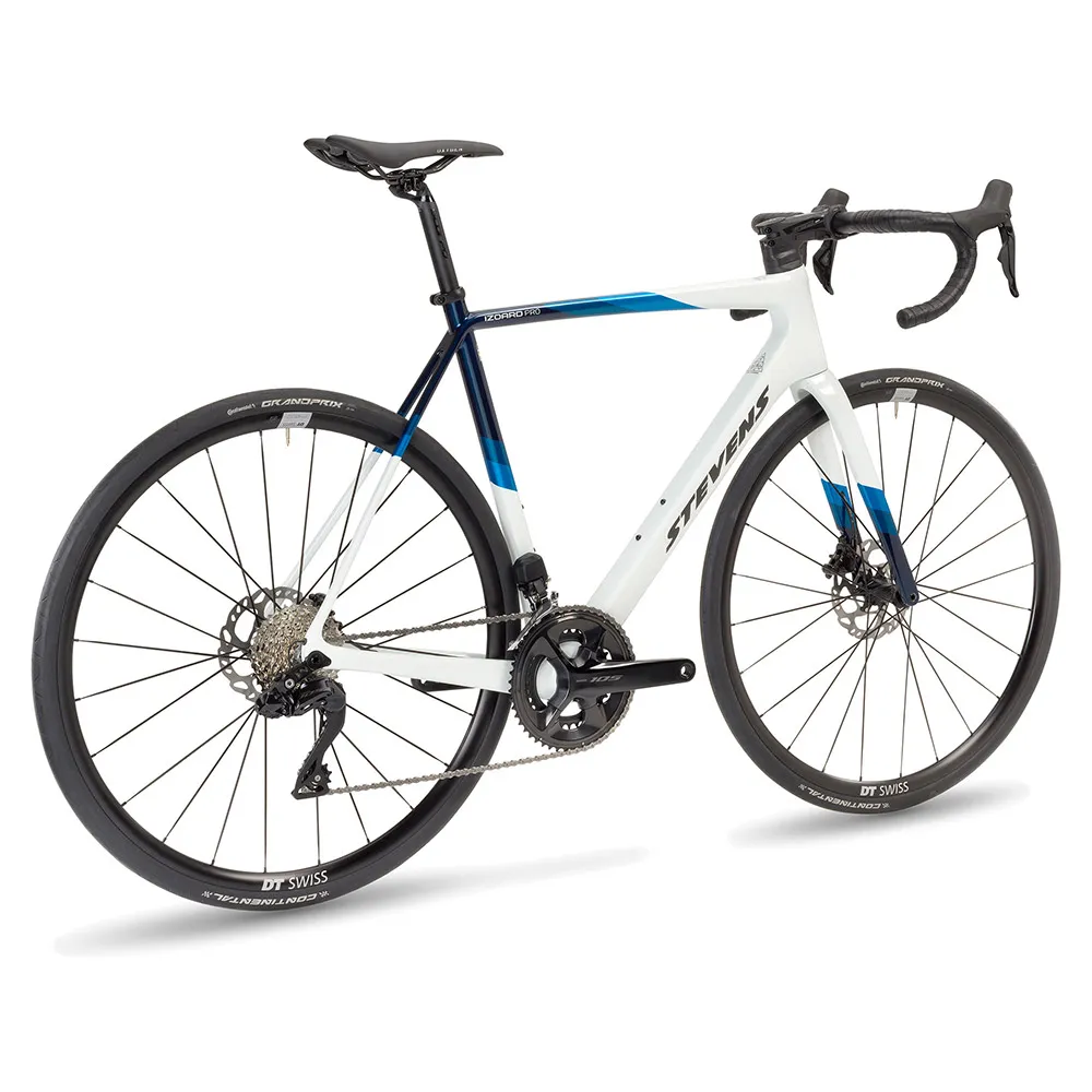 Stevens Izoard 105 Di2 2024 Rennrad, Carrera white / blue