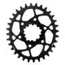 Stone Direct Mount Sram Mtb 3 Offset Ovales Kettenblatt, Black, 30t