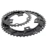 Stone Shimano 2x/sram Flat Top 110 Bcd Kettenblatt, Black, 48-33t