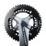 Stone Shimano 2x/sram Flat Top 110 Bcd Kettenblatt, Black, 48-33t
