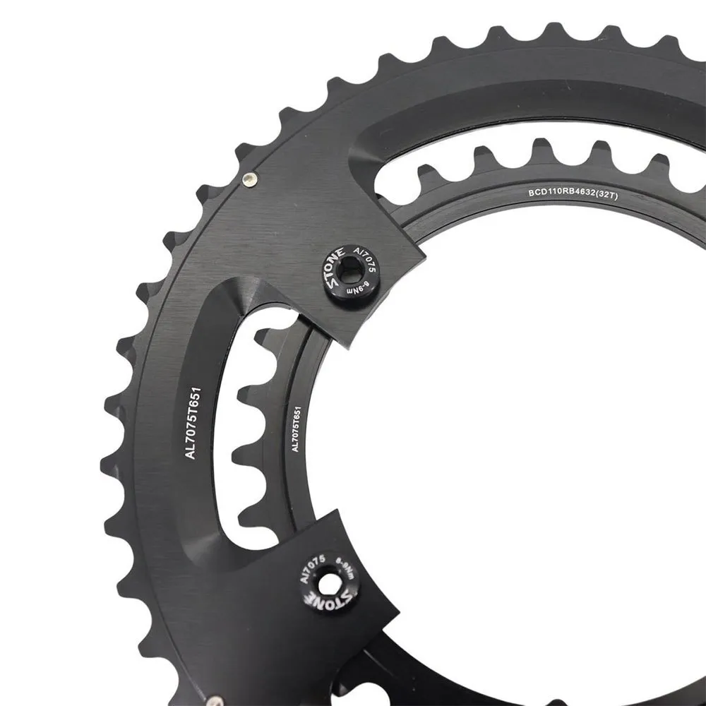 Stone Shimano Road 2x 110 Bcd Kettenblatt Stone Shimano Road 2x 110 Bcd Kettenblatt