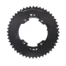 Stone Sram Force 2x Flat Top 107 Bcd Kettenblatt Refurbished, Black, 46-33t