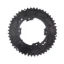 Stone Sram Force 2x Flat Top 107 Bcd Kettenblatt Refurbished, Black, 46-33t