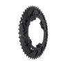 Stone Sram Force 2x Flat Top 107 Bcd Kettenblatt Refurbished, Black, 46-33t
