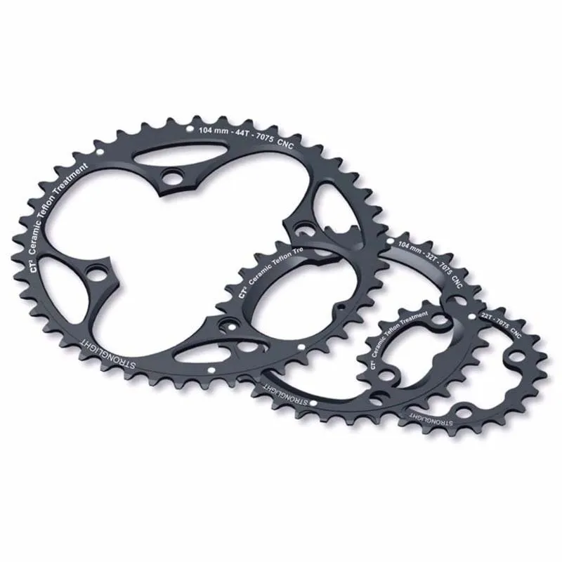 STRONGLIGHT Ct2 1st Position 104 Bcd Kettenblatt, Black, 44t STRONGLIGHT Ct2 1st Position 104 Bcd Kettenblatt, Black, 44t