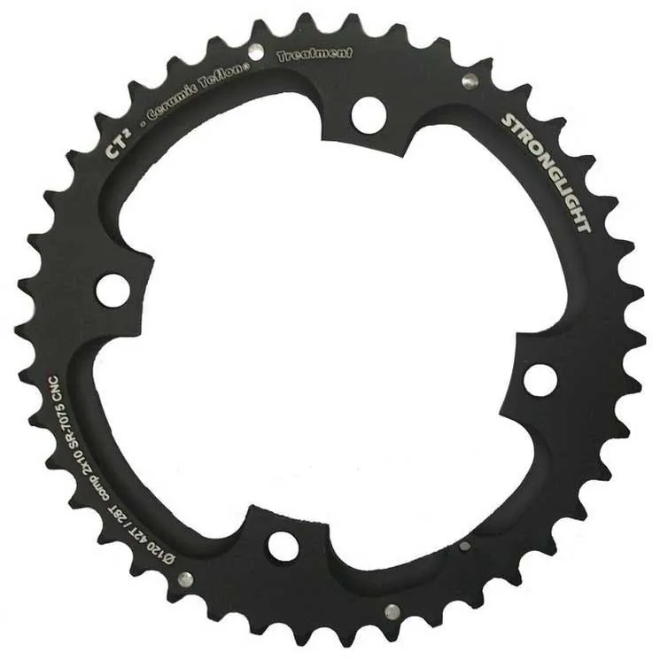 STRONGLIGHT Ct2 Exterior 4b 120 Sram Kettenblatt, Black / black, 42t STRONGLIGHT Ct2 Exterior 4b 120 Sram Kettenblatt, Black / black, 42t