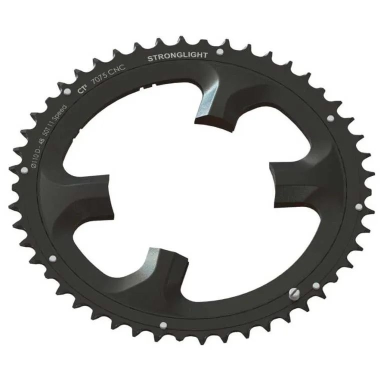 STRONGLIGHT Ct2 Exterior 4b Shimano Dura Ace 110 Bcd Kettenblatt, Black, 50t STRONGLIGHT Ct2 Exterior 4b Shimano Dura Ace 110 Bcd Kettenblatt, Black, 50t