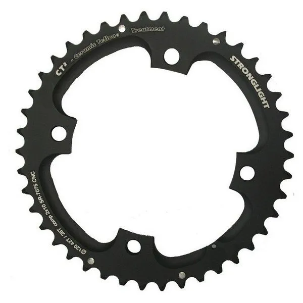 STRONGLIGHT Ct2 Exterior 4b Sram 120 Bcd Kettenblatt, Black, 42t