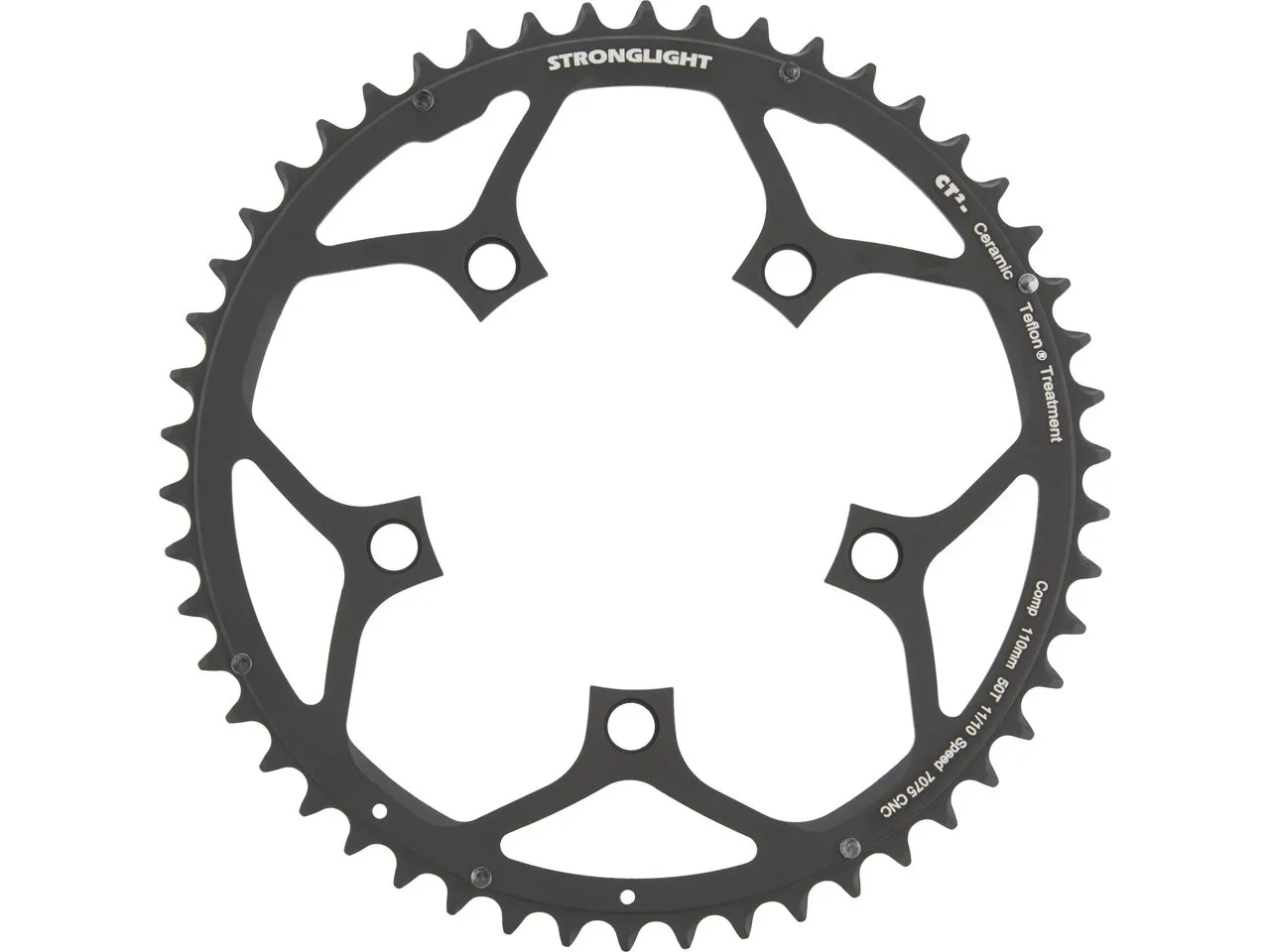 STRONGLIGHT CT2 Road Kettenblatt 10-/11-fach, 5-Arm, 110 mm Lochkreis
