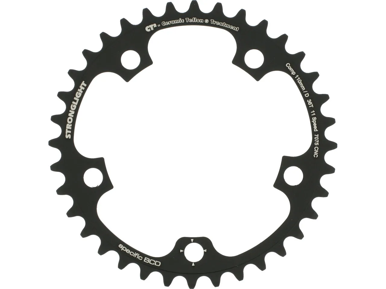 STRONGLIGHT CT2 Road Kettenblatt Campagnolo 11-fach, 5-Arm, 110 mm Lochkreis STRONGLIGHT CT2 Road Kettenblatt Campagnolo 11-fach, 5-Arm, 110 mm Lochkreis