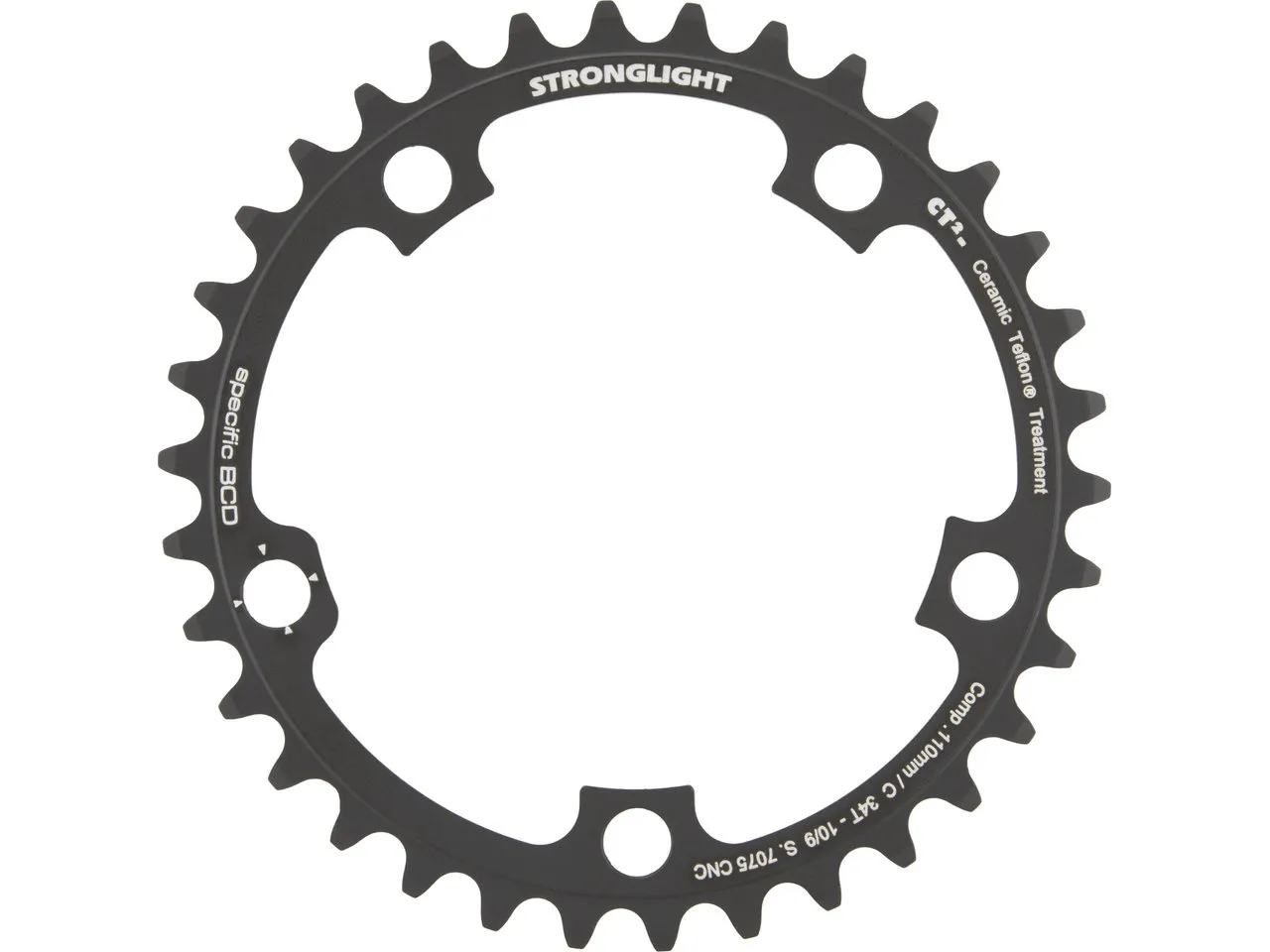 STRONGLIGHT CT2 Road Kettenblatt Campagnolo 9-/10-fach, 5-Arm, 110 mm Lochkreis STRONGLIGHT CT2 Road Kettenblatt Campagnolo 9-/10-fach, 5-Arm, 110 mm Lochkreis