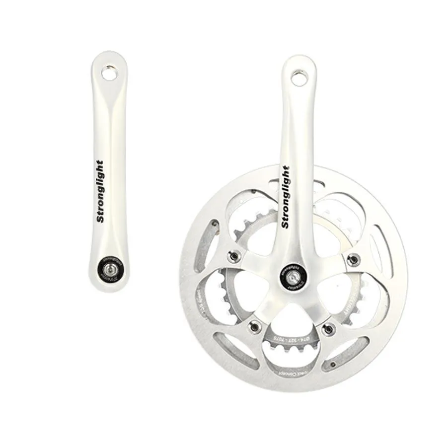 STRONGLIGHT Doppeltes Tretlager 46-32D Unisex, silber, 170mm