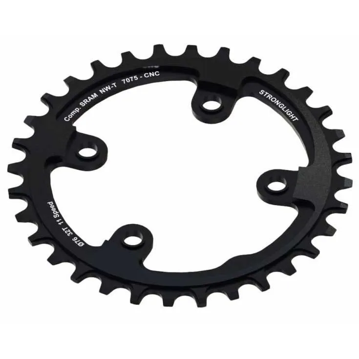 STRONGLIGHT Kettenblatt SRAM XX1 11-fach, 4-Arm, 76 mm Lochkreis STRONGLIGHT Kettenblatt SRAM XX1 11-fach, 4-Arm, 76 mm Lochkreis