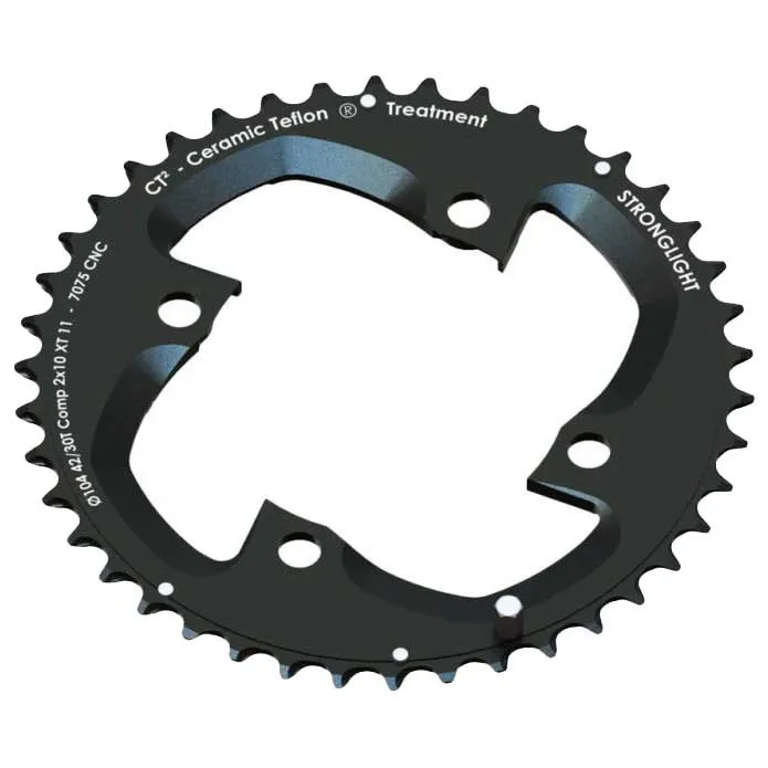 STRONGLIGHT Mtb Exterior 4b Shimano Xt M785 104 Bcd Kettenblatt, Black, 38t STRONGLIGHT Mtb Exterior 4b Shimano Xt M785 104 Bcd Kettenblatt, Black, 38t