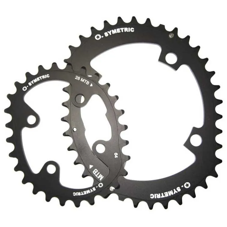 STRONGLIGHT Osymetric 4b 104/64 Bcd Kettenblatt, Black, 38-28t STRONGLIGHT Osymetric 4b 104/64 Bcd Kettenblatt, Black, 38-28t