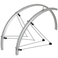 STRONGLIGHT Paar Schutzbleche für die Straße mit klassischer Befestigung Edelstahlgestänge 700 Unisex STRONGLIGHT Paar Schutzbleche für die Straße mit klassischer Befestigung Edelstahlgestänge 700 Unisex
