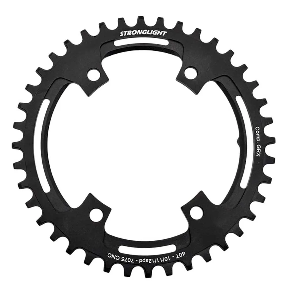 STRONGLIGHT Shimano Grx Fc-rx810/820 12s 110 Bcd 4b Narrow Wide 44t Kettenblatt, Black, 44t STRONGLIGHT Shimano Grx Fc-rx810/820 12s 110 Bcd 4b Narrow Wide 44t Kettenblatt, Black, 44t