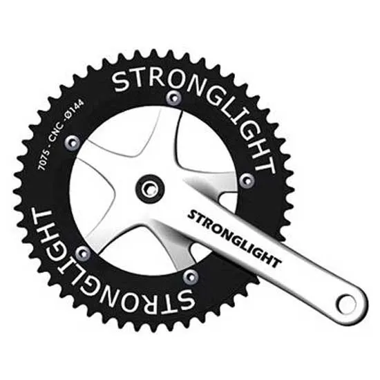 STRONGLIGHT Track 2000 1s Kurbelgarnitur, Silver / black, 170mm, 50t STRONGLIGHT Track 2000 1s Kurbelgarnitur, Silver / black, 170mm, 50t