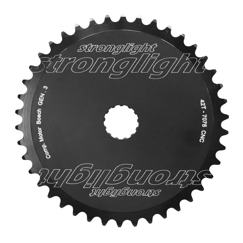 STRONGLIGHT Vae-e-bike-Platte Direct Mount Bosch -3 Unisex, schwarz, 42t