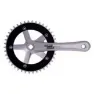 Sturmey Archer Kurbelgarnitur, Black / silver, 170mm, 42t