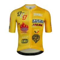 Suarez Jaune Tour De Fancia 2024 Kurzarm-radtrikot Suarez Jaune Tour De Fancia 2024 Kurzarm-radtrikot