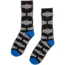 Sunday Cornstone All-over Crew Socken, Black / white