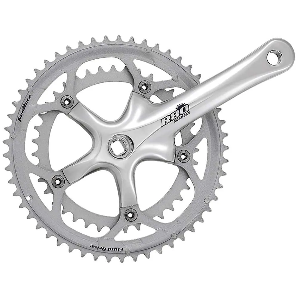 SunRace Fcr8183 Kurbelgarnitur, Silver, 130mm, 53-39t SunRace Fcr8183 Kurbelgarnitur, Silver, 130mm, 53-39t